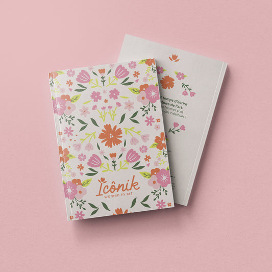 Carnet écologique ensemencé fleurs multicolores